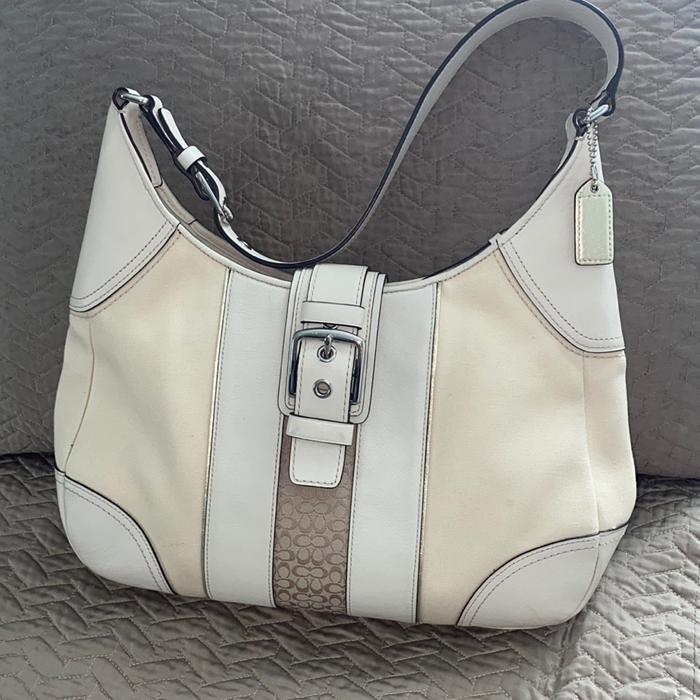 Signature Stripe Hobo Bag | Coach